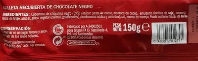 Lista de ingredientes del producto Aros chocolate Eliges 150 g