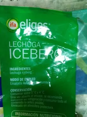 Lista de ingredientes del producto Lechuga Iceberg Eliges 