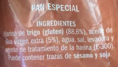 Lista de ingredientes del producto Picos camperos eliges 200 g