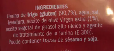 Lista de ingredientes del producto Picos Eliges, IFA 250 g