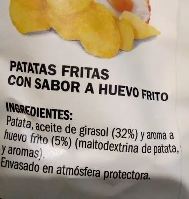 Lista de ingredientes del producto Patatas fritas eliges 