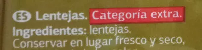 Lista de ingredientes del producto Lenteja Castellana DIA Dia 1 kg