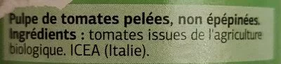 Lista de ingredientes del producto Pulpe de tomates bio Dia 