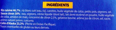 Lista de ingredientes del producto Colin sauce Citron Dia 300 g