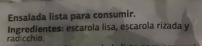 Lista de ingredientes del producto Ensalada variada Dia, Dia - Distribuidora Internacional de Alimentación S.A. 200 g