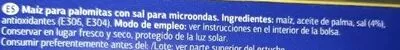 Lista de ingredientes del producto Palomitas para microondas Dia 3 unidades / 6 unidades