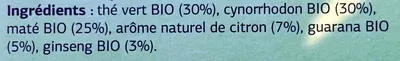 Lista de ingredientes del producto Infusion Vitalité Dia 32 g