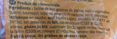 Lista de ingredientes del producto Croissants Dia 