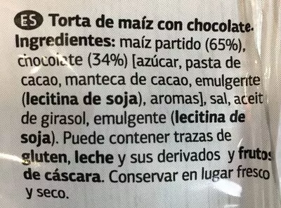 Lista de ingredientes del producto tortitas de maiz Dia 