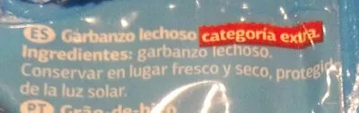 Lista de ingredientes del producto Garbanzo lechozo Dia 1 kg