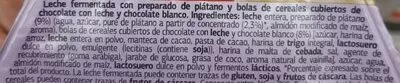 Lista de ingredientes del producto Plátano con cereales de chocolate Dia 175 g