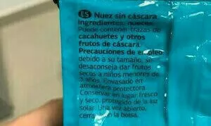 Lista de ingredientes del producto Nuez Dia 100 g