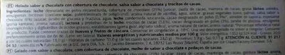 Lista de ingredientes del producto Delicious - Triple chocolate Dia 150 g