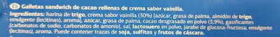 Lista de ingredientes del producto Chops choc cream Dia 220 g