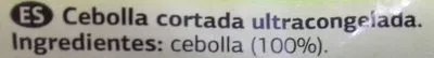 Lista de ingredientes del producto Cebolla cortada Dia 400 g