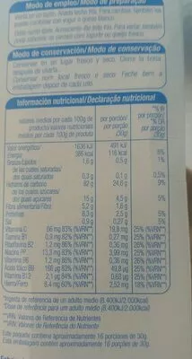 Lista de ingredientes del producto Cereales integrales Alteza 