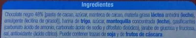 Lista de ingredientes del producto Galeta con chocolate negro Alteza 