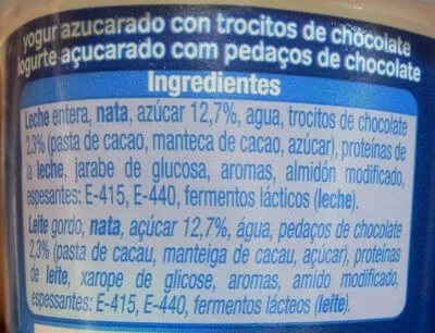 Lista de ingredientes del producto Yogur griego estilo stracciatela Alteza 500 g (4x125g)