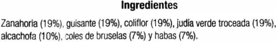 Lista de ingredientes del producto Menestra de Verduras Alteza 400 g