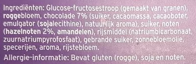 Lista de ingredientes del producto belgische chocolate peijnenburg 450g