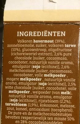 Lista de ingredientes del producto Quaker Cruesli Limited Edition Triple Chocolates Quaker 