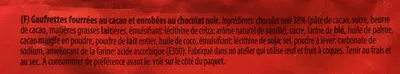 Lista de ingredientes del producto Gaufrettes chocolat noir Helwa 150 g ℮