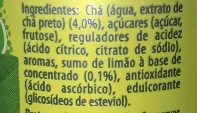 Lista de ingredientes del producto Lipton-ice Tea -lemon-330ml-limão Vai Ao Tomorro-portugal Lipton 