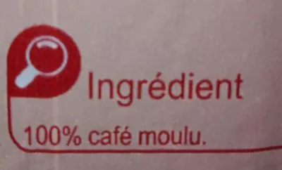 Lista de ingredientes del producto Café moulu  