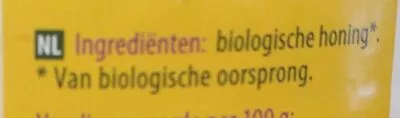 Lista de ingredientes del producto Bloemenhoning crème Ekoplaza 900 g