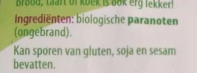 Lista de ingredientes del producto Paranoten Ekoplaza 150 g