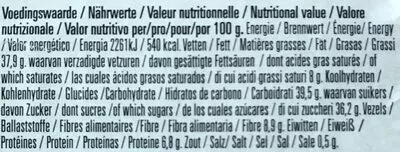 Lista de ingredientes del producto Chocoreale Puur Zartbitter De Rit 350 g