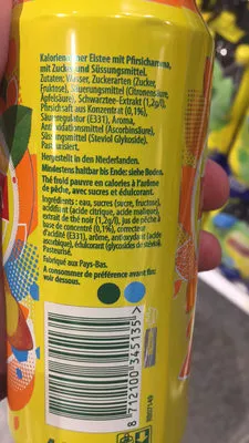 Lista de ingredientes del producto Ice Tea : Peach Lipton 440 ml