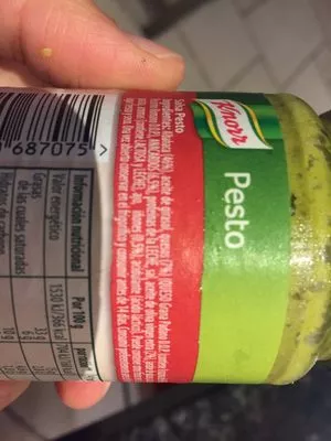 Lista de ingredientes del producto Salsa Pesto Knorr 185