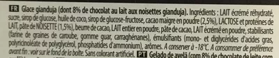 Lista de ingredientes del producto Carte D'or Les Authentiques Glace Chocolat Noisette Carte D'or, Unilever 1 l (550 g)