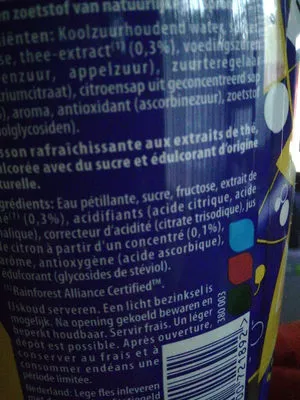 Lista de ingredientes del producto Lipton Ice Tea Original Lipton 1,5L