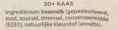 Lista de ingredientes del producto Belegen 30+ kaas Beemster 150 g