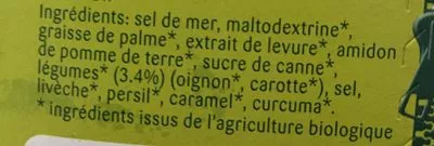 Lista de ingredientes del producto Bouillon De Legumes Bio -bte 1KG Knorr 1 kg