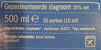 Lista de ingredientes del producto  Albert Heijn 