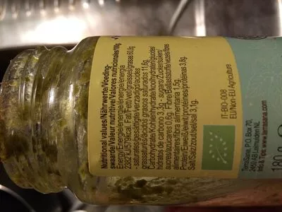 Lista de ingredientes del producto Pesto traditionnel Terra Sana 180 g