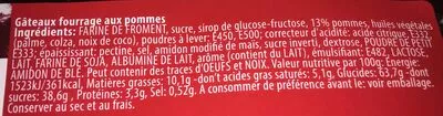 Lista de ingredientes del producto Tartelette Fine aux Pommes Aviateur 