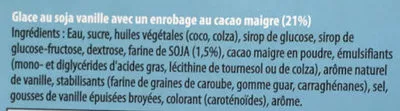 Lista de ingredientes del producto Douceur de Vanille au Soja Swedish Glace, Miko, Unilever 5 * 37 g (185 g)