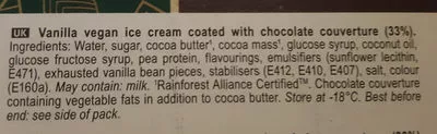 Lista de ingredientes del producto Classic Vegan Magnum 213 g (3 x 71 g), 270 ml (3 x 90 g)