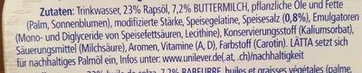 Lista de ingredientes del producto LÄTTA Extra Fit Lätta 500g