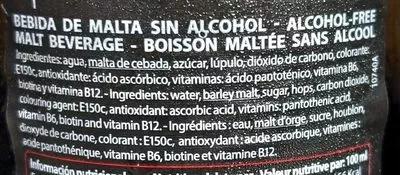 Lista de ingredientes del producto Magic malt  