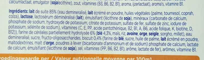 Lista de ingredientes del producto Babylac biscuit Hero Baby 2 x 250 ml