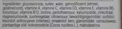 Lista de ingredientes del producto Kinder Multivitaminen Disney 60 gummies