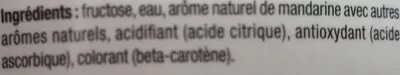 Lista de ingredientes del producto Free Concentré Saveur Nectarine Mandarine Sodastream 375 ml