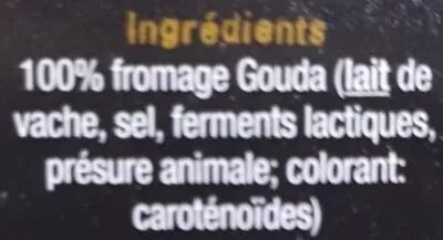 Lista de ingredientes del producto Gouda Cheese Pop 65 g