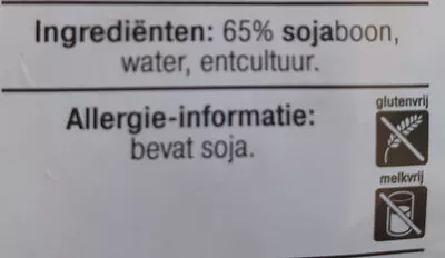 Lista de ingredientes del producto Tempeh Albert Heijn 250 g