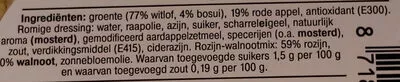 Lista de ingredientes del producto appel witlof groene salade Albert Heijn 335 g